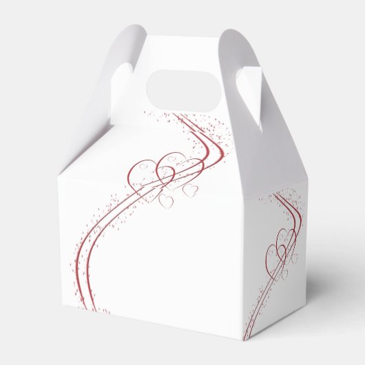 2つのハートを1つの結婚式の引き出物ボックスとして フェイバーボックス (裏面サイド)