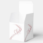 2つのハートを1つの結婚式の引き出物ボックスとして フェイバーボックス (オープン)