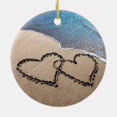 2つのハートズインザサンドオーナメント セラミックオーナメント (裏面)