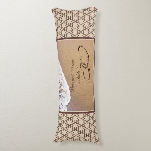 2つのハートズインザサンド抱き枕 ボディピロー (正面縦)