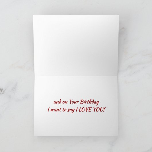 2つのハートズトゥーフォーエバーワイズ誕生日 シーズンカード (内部)