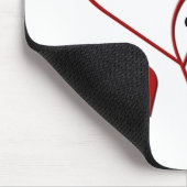 2つのハートテンプレートマウスパッド マウスパッド (コーナー)