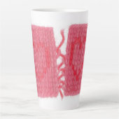 2つのハートニットトールラテマグ カフェラテマグ (正面)