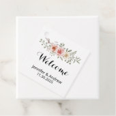 2つのハートワンラブピンククリームバラへようこそ フェイバータグ (インサイチュ)