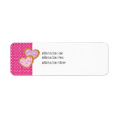 2つのハート型Cookie ラベル (正面)