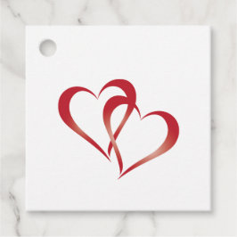 2つのハート接続 フェイバータグ