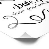 2つのハート日付Ja Buffet結婚のサイン写真プリント フォトプリント (角)