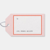 2つのハート永遠の切手 ギフトタグ (裏面横)