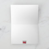 2つのハート1つの愛挨拶状 カード (内部)