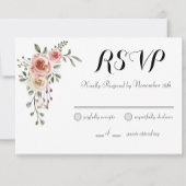 2つのハート1つの愛素朴アーバーバラの返信カード