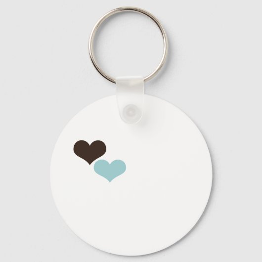 2つのハート キーホルダー (正面)