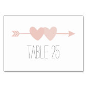 2つのハート テーブルナンバー (裏面)