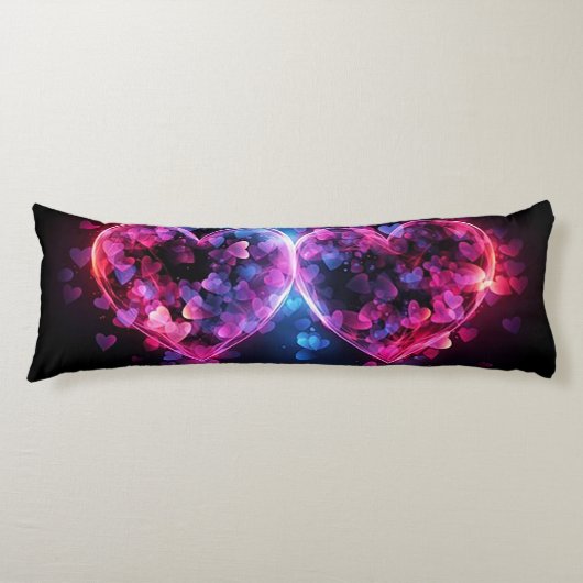 2つのハート ボディピロー (正面)