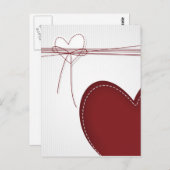 2つのハート ポストカード (正面/裏面)