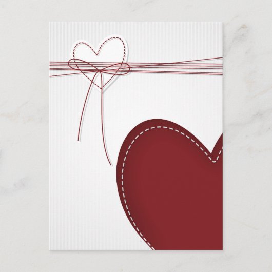 2つのハート ポストカード (正面)
