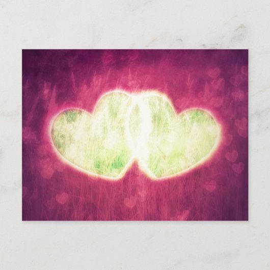 2つのハート ポストカード (正面)