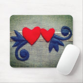 2つのハート マウスパッド (マウス)