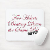 2つのハート マウスパッド (マウス)