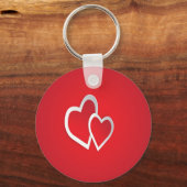 2つのハート=愛 キーホルダー (正面)