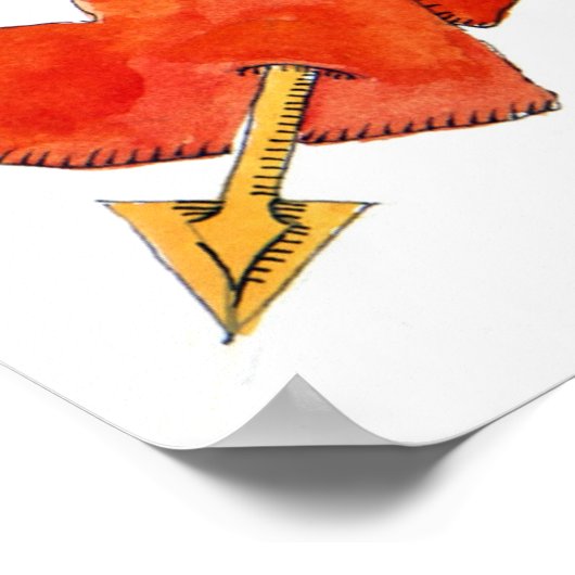 2つのハート – 矢印2011 ポスター (角)