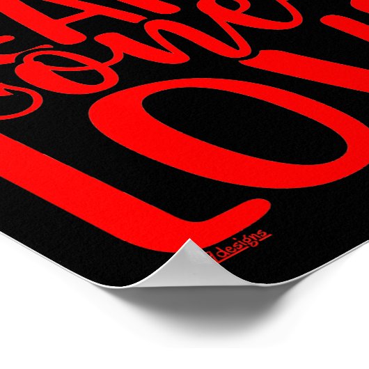 2つのハート、1つの愛バレンタインの贈り物 ポスター (角)