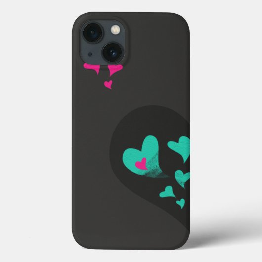2つのハーフで1つのハートマッチング・カップルを作成 Case-Mate iPhoneケース (裏面)