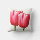 2つのバラチューリップステム クッション (裏面)