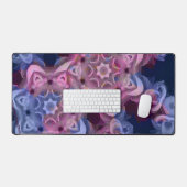 2つのバラハートを青で静止から デスクマット (キーボード&マウス)
