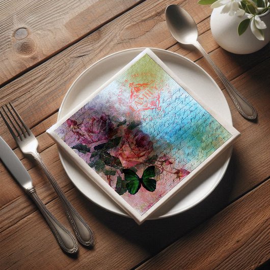 2つのバラフローラファミリーエフェメラデクページ