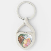 2つのバレンタインキーチェーンのためのピクニック キーホルダー (正面)
