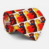 2つのバレンタインデテディベア ネクタイ (ロール)