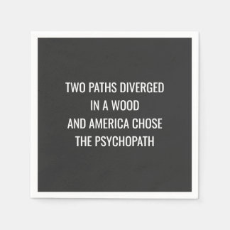 2つのパスが分岐 スタンダードカクテルナプキン