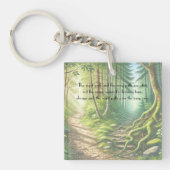 2つのパスと引用文 キーホルダー (正面)