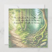 2つのパスと引用文 ノートカード (正面)