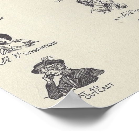 2つのパス（女性） ポスター (角)