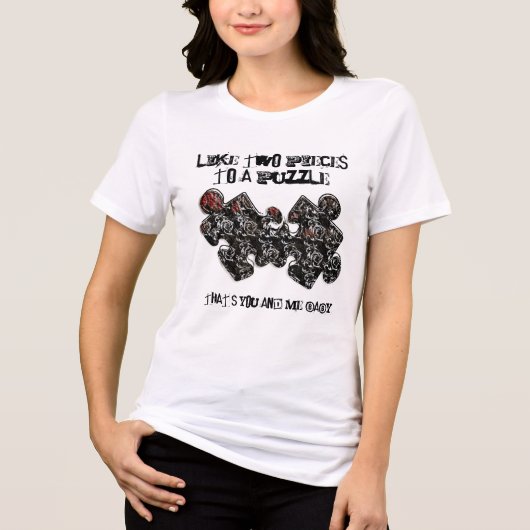 2つのパズル トライブレンドＴシャツ (正面)