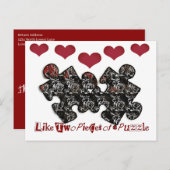 2つのパズル ポストカード (正面/裏面)