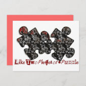 2つのパズル ポストカード (正面/裏面)