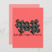 2つのパズル ポストカード (正面/裏面)