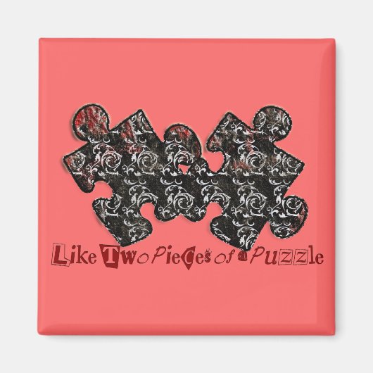 2つのパズル マグネット (正面)