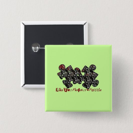 2つのパズル 缶バッジ (正面&裏面)