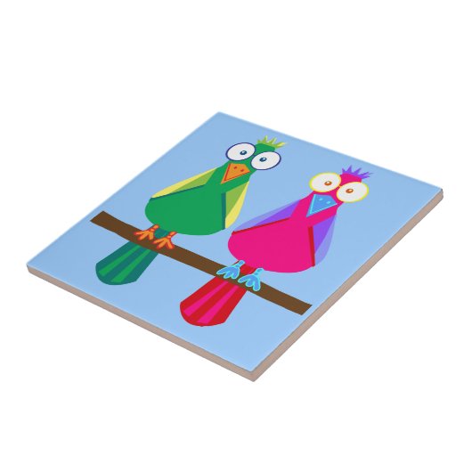 2つのパロット タイル (側面)