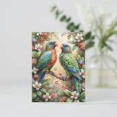 2つのパロット ポストカード (スタンド正面)