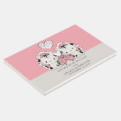 2つのパーソナライズされた花嫁ネコをテーマにしたゲイの結婚テーマ ゲストブック (コーナー)