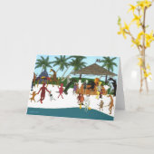 2つのパーツのラム カード (黄色い花)