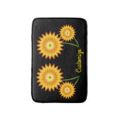 2つのヒマワリの植物サンダー_コーブ バスマット (正面縦)