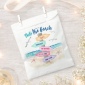 2つのビーチキッズ2nd誕生日パーティー フェイバーバッグ (クリップ留めされた状態)