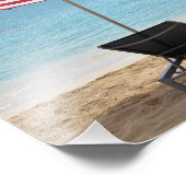 2つのビーチ椅子のポスター フォトプリント            (角)