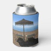 2つのビーチ椅子 缶クーラー (缶正面)