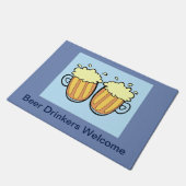 2つのビール ドアマット (アングル)